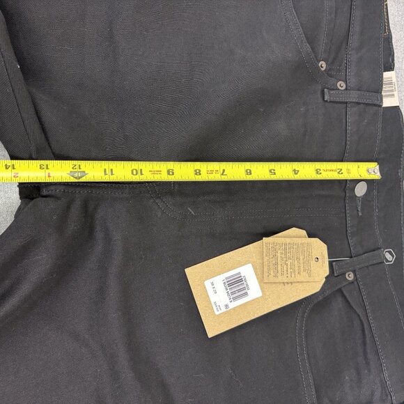 Levis Mens Black Western Fit Jeans W38 L29 Stretch Black  Denim - Picture 9 of 15